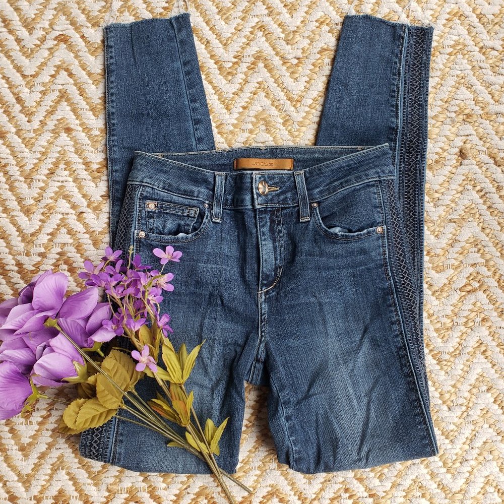 Nwot Joe's Jeans Blue Mid Rise Skinny Ankle Jeans